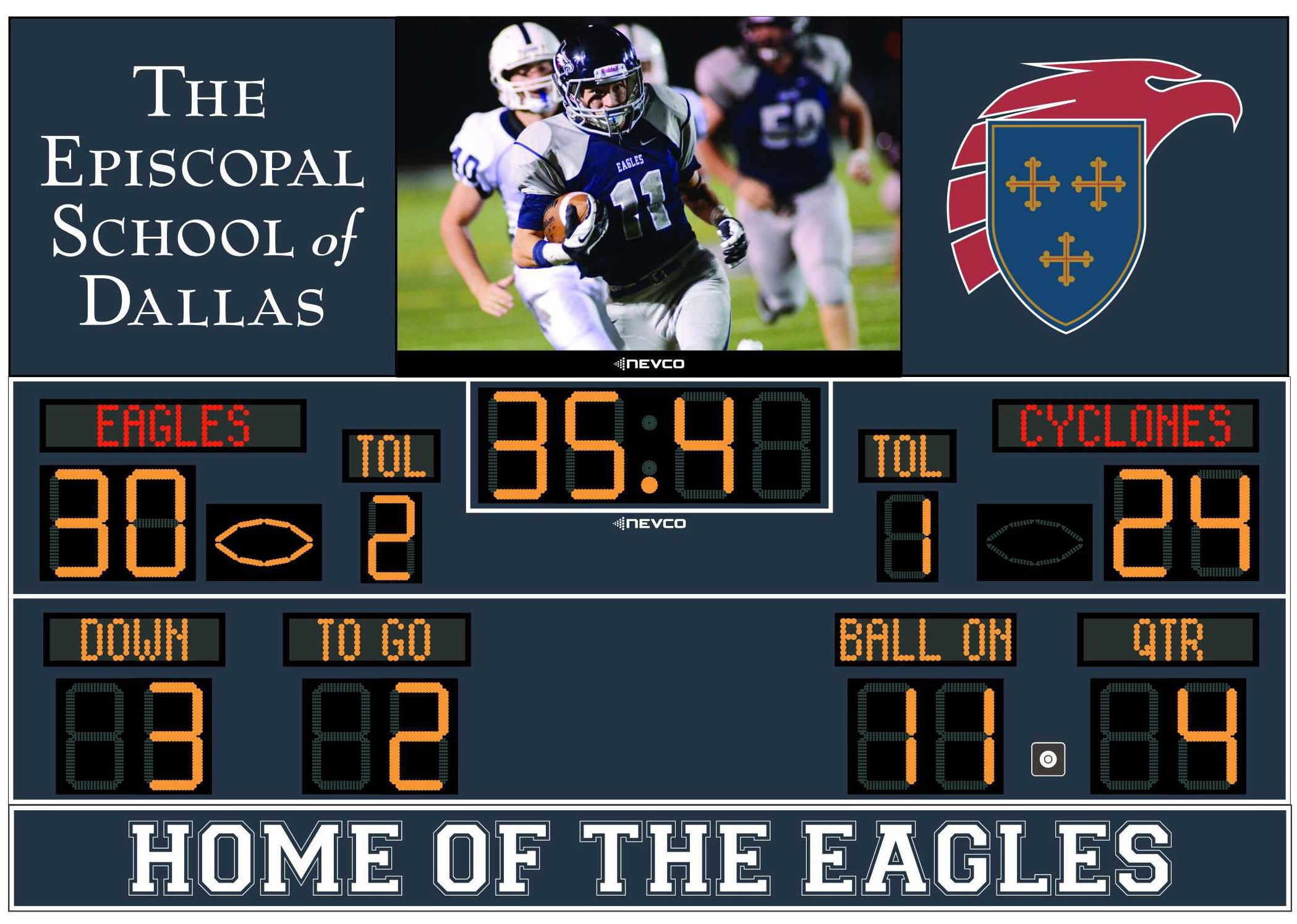 Sports scoreboard display