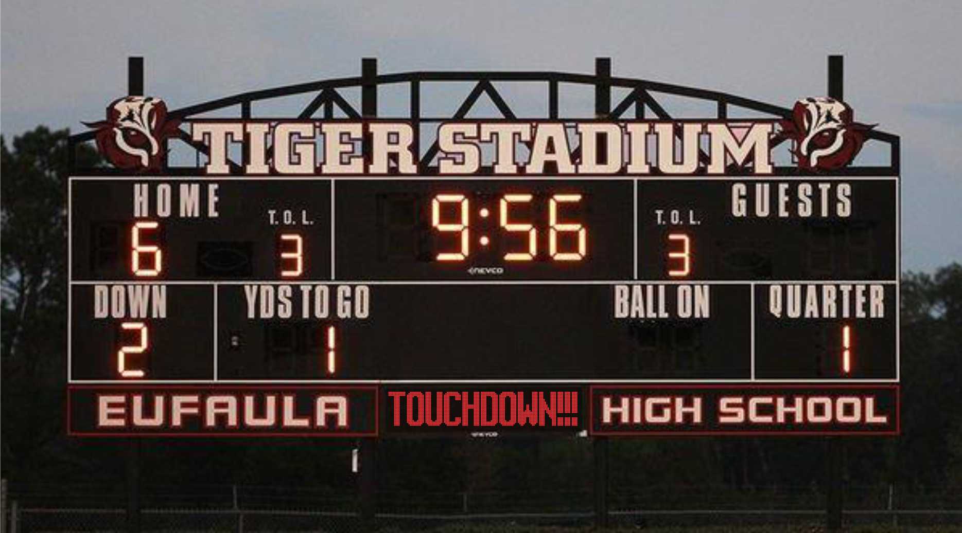 Football scoreboard display