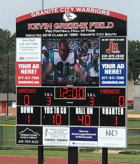 Sports video scoreboard display