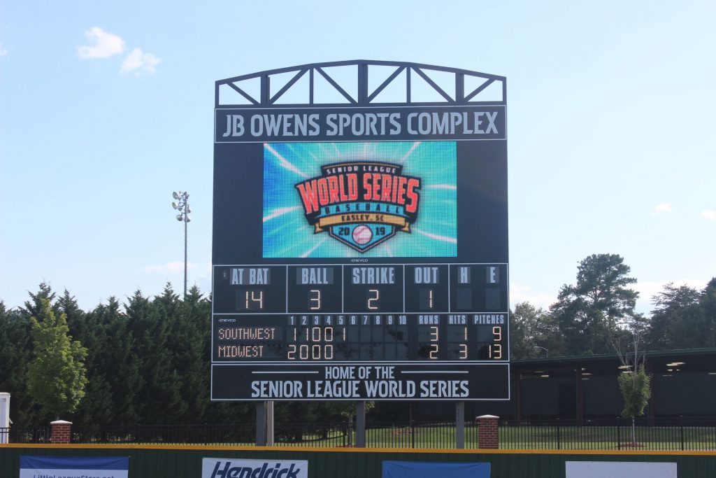 Senior League Baseball World Series Video Display and Scoreboard