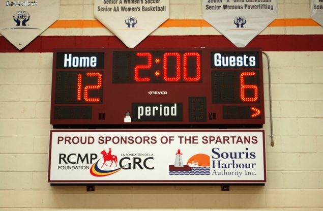 Sports scoreboard display