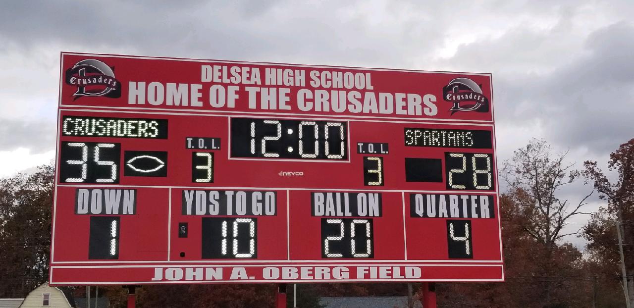 Football scoreboard display