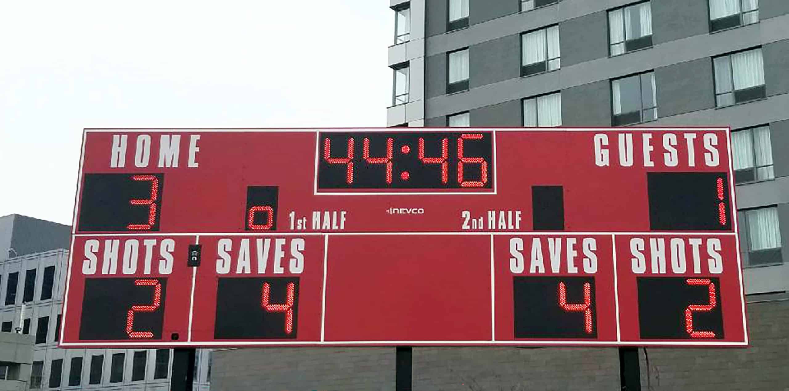 Sports scoreboard display