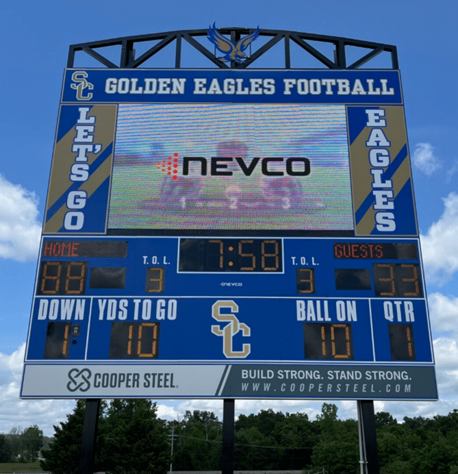 Sports scoreboard display