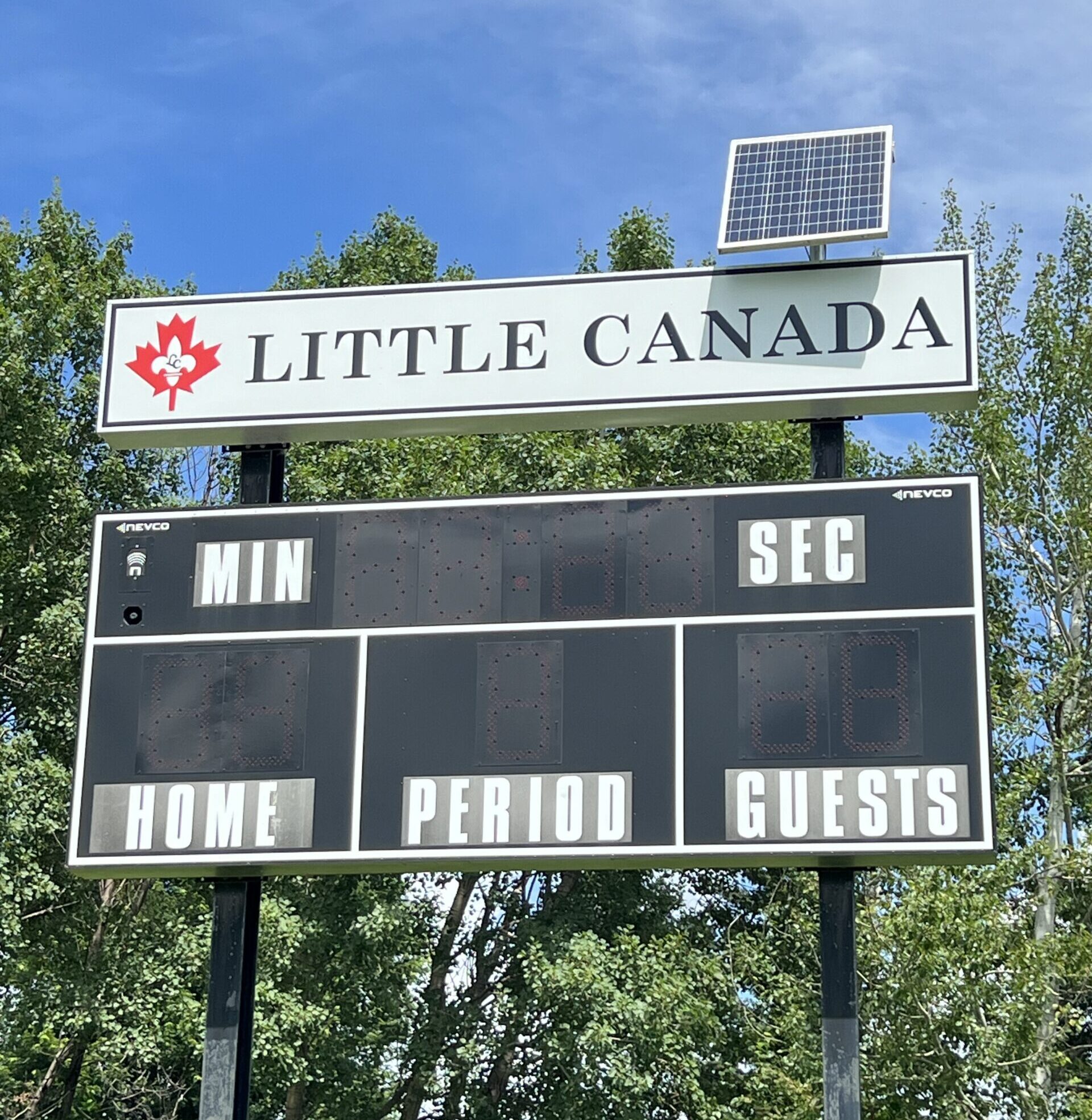 Sports scoreboard display