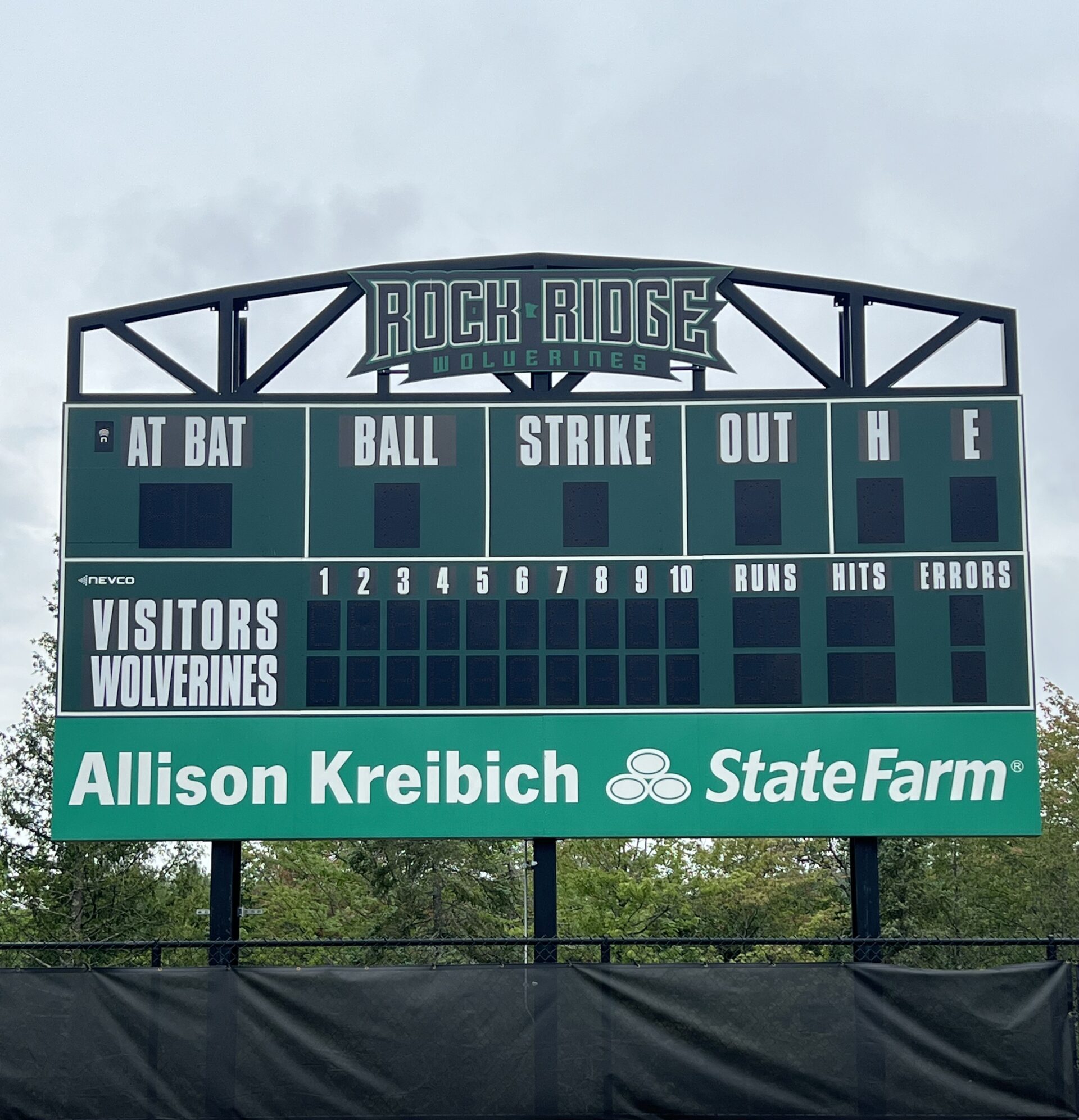 Sports scoreboard display