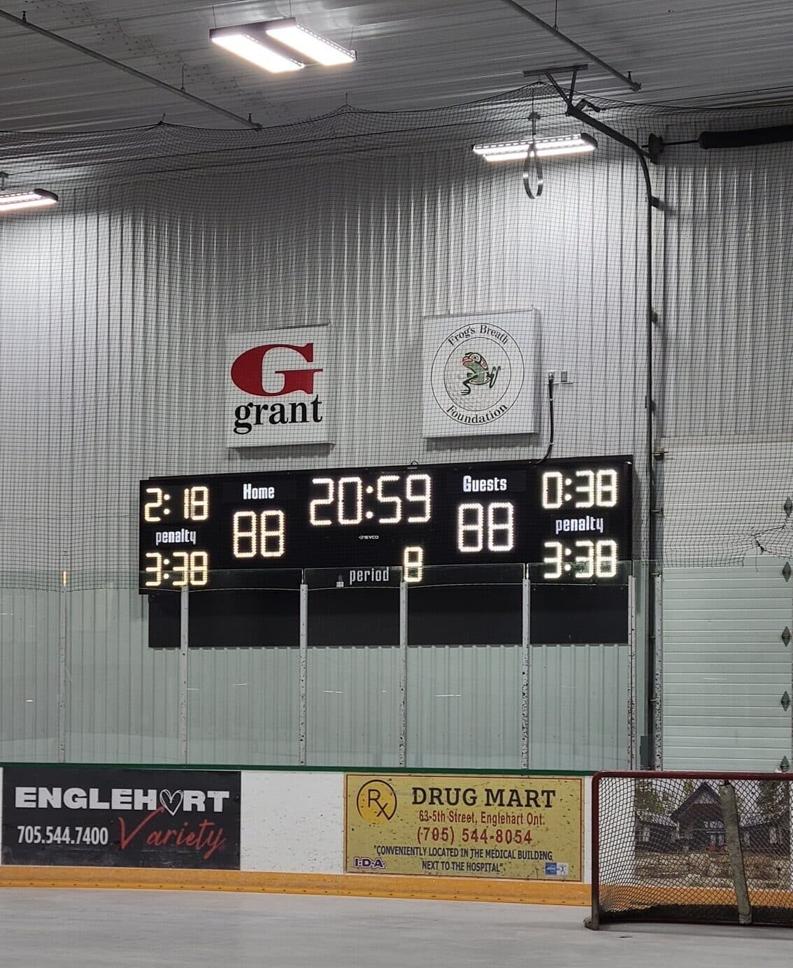 Sports scoreboard display